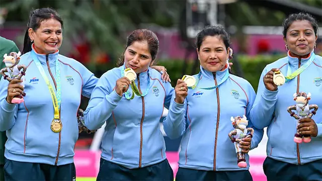 ରାଜ୍ୟ ଗୋଷ୍ଠୀ କ୍ରୀଡା: ଭାରତୀୟ ମହିଳା ଲନ ବଲ୍ସ ଟିମକୁ ସ୍ବର୍ଣ୍ଣ