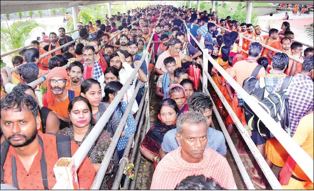 ସରିଲା ଶ୍ରାବଣ ଜଳଲାଗି, ଶେଷ ସୋମବାରରେ ୩୨୦୦ କାଉଡ଼ିଆ