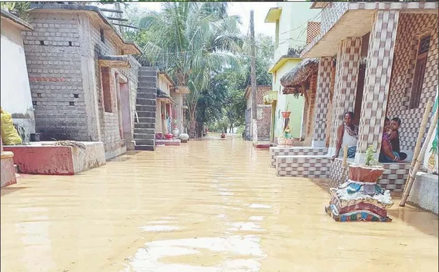 ବୈତରଣୀ ବନ୍ୟା: ଧାମନଗରର ୪୦ରୁ ଅଧିକ ଗାଁରେ ବନ୍ୟାପାଣି