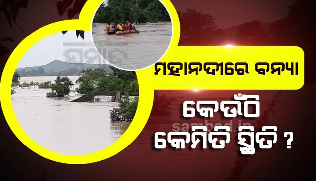 ମହାନଦୀରେ ବନ୍ୟା: ସମ୍ବଲପୁରରୁ କେନ୍ଦ୍ରାପଡ଼ା ଯାଏଁ ସ୍ଥିତି ସାଂଘାତିକ