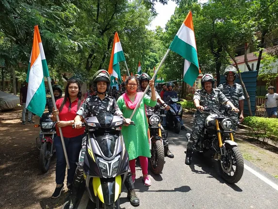 ସିଆରପିଏଫ ୧୯ ବାଟାଲିଅନର 'ହର ଘର ତିରଙ୍ଗା' ସଚେତନତା ଶୋଭାଯାତ୍ରା