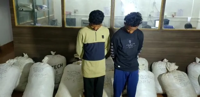 ୩୫ ଲକ୍ଷ ଟଙ୍କାର ଗଞ୍ଜେଇ ଜବତ, ଦୁଇ ଗିରଫ