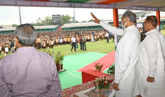 ଦେଶାତ୍ମବୋଧ ସଙ୍ଗୀତ ଗାଇ ‘ବିଶ୍ବ ରେକର୍ଡ’ କଲେ ୧ କୋଟି ରାଜସ୍ଥାନୀ ଛାତ୍ରଛାତ୍ରୀ