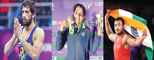 ସପ୍ତମରୁ ପଞ୍ଚମ ସ୍ଥାନକୁ ଲମ୍ଫ ମାରିଲା ଭାରତ: କୁସ୍ତି ଆଖଡ଼ାରୁ ୮ ପଦକ