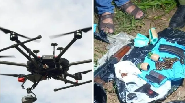 ପାକିସ୍ତାନୀ ଡ୍ରୋନ୍ ପକାଇଥିବା ଅସ୍ତ୍ରଶସ୍ତ୍ର ଜବତ କଲା ଜମ୍ମୁ-କାଶ୍ମୀର ପୁଲିସ