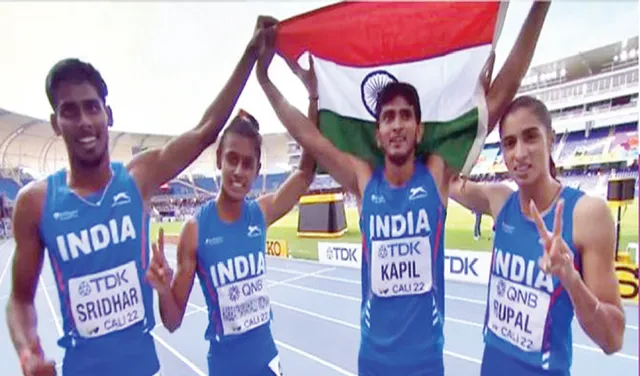 ୨୦ ବର୍ଷରୁ କମ୍‌ ବିଶ୍ବ ଦୌଡ଼କୁଦ: ଭାରତୀୟ ମିଶ୍ରିତ ରିଲେ ଦଳକୁ ରୌପ୍ୟ