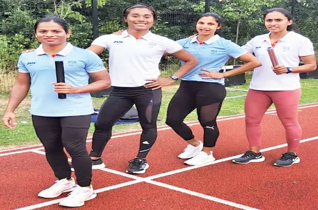 ରିଲେ ଫାଇନାଲ୍‌ରେ ଦୁତି, ଶ୍ରାବଣୀ, ହିମା, ଜ୍ୟୋତି