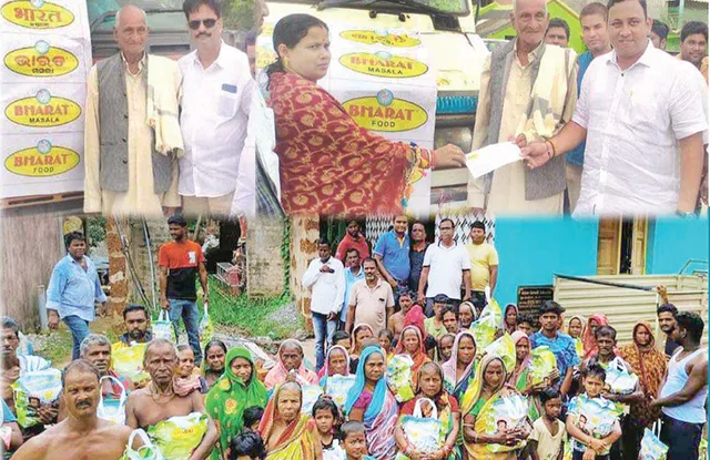 ବନ୍ୟା ବିପନ୍ନଙ୍କୁ ଭାରତ ମସଲାର ରିଲିଫ ବଣ୍ଟନ