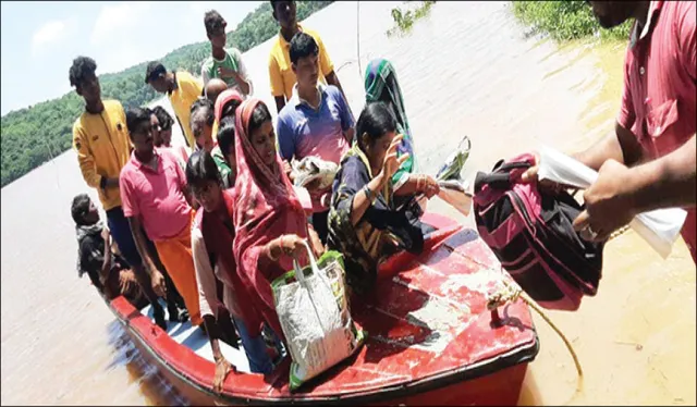 ମହାନଦୀ ପାଣିରେ ଭାସୁଛି ଗଣିଆ