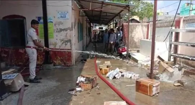 ଜିଲ୍ଲା ମୁଖ୍ୟ ଡାକ୍ତରଖାନା ନିରାମୟ କେନ୍ଦ୍ର ଗୋଦାମରେ ଅଗ୍ନିକାଣ୍ଡ