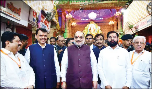 ମୁମ୍ବାଇରେ ପୂଜା ପେଣ୍ଡାଲ ବୁଲିଲେ ଶାହ