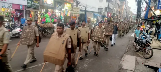 ଗଣେଶ ବିସର୍ଜନ ପୂର୍ବରୁ ପୁଲିସର ଫ୍ଲାଗ୍‌ମାର୍ଚ୍ଚ