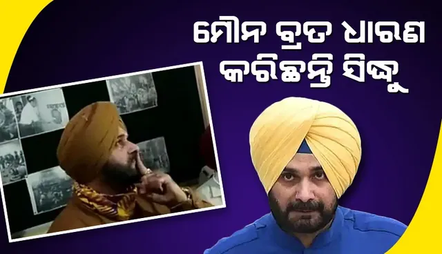 ମୌନ ବ୍ରତ ଧାରଣ କରିଛନ୍ତି ସିଦ୍ଧୁ