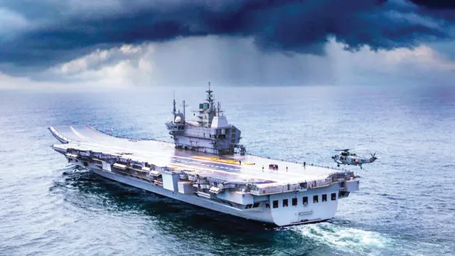 ଆଇଏନ୍‌ଏସ୍‌ ବିକ୍ରାନ୍ତର ଆକାର ଦୁଇଟି ଫୁଟବଲ୍ ପଡ଼ିଆ ସହ ସମାନ