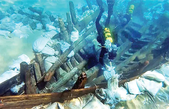 ସମୁଦ୍ରରୁ ମିଳିଲା ୧୩୦୦ ବର୍ଷ ପୁରୁଣା ଜାହାଜ