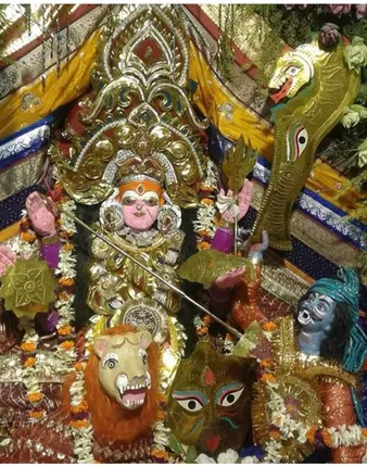 ସିଂହବାହିନୀ ବେଶରେ ପୂଜା ପାଇଲେ ମା ଭଦ୍ରକାଳୀ