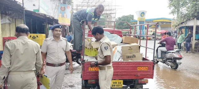 ପାନ ଓ ଷ୍ଟେସନାରୀ ଦୋକାନରେ ଅବକାରୀ ବିଭାଗର ଚଢ଼ଉ