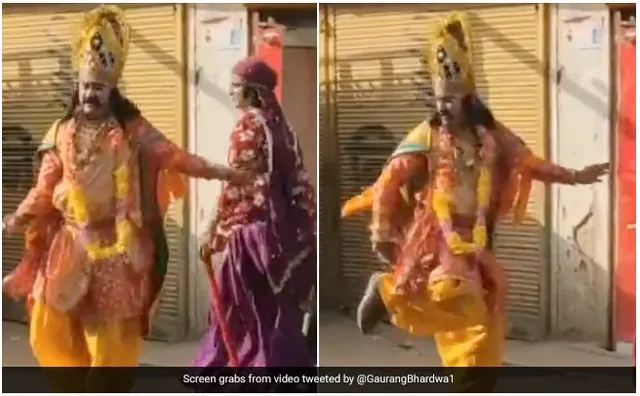ଭାଇରାଲ୍ ଭିଡିଓରେ ରାବଣର ନାଚ ଦେଖି ଲୋକେ କହିଲେ- ଇଏ ‘ଆଦିପୁରୁଷ’ର ରାବଣଠୁ ଢ଼େର ଭଲ