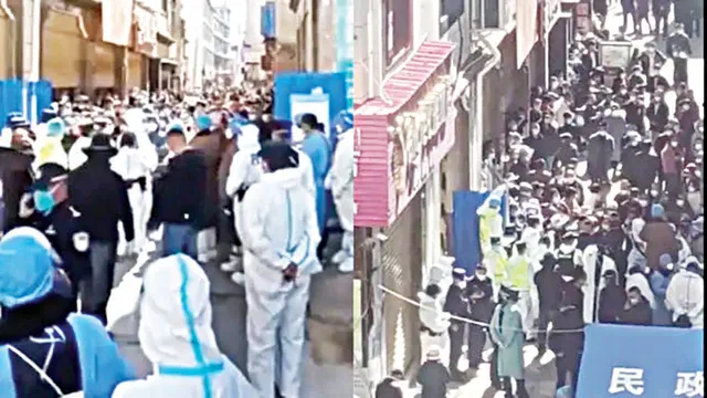 ବିରଳ ପ୍ରତିବାଦ: ଚୀନର କଡ଼ା କୋଭିଡ ନୀତିକୁ ତିବ୍ବତରେ ବିରୋଧ