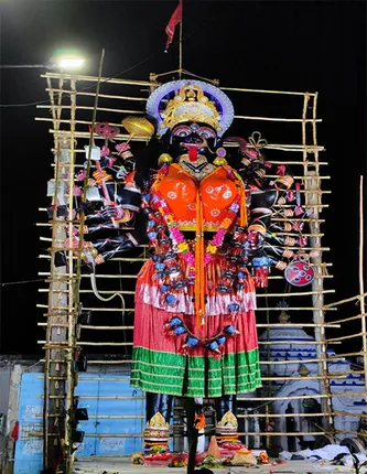 ଗୌରୀଆମ୍ମା ଯାତ୍ରାର ମୁଖ୍ୟ ଆକର୍ଷଣ ୪୫ ଫୁଟ ଉଚ୍ଚ ମା’କାଳୀଙ୍କ ମୂର୍ତ୍ତି 