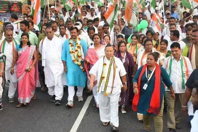 ଭାରତ ଯୋଡ଼ ପଦଯାତ୍ରୀଙ୍କୁ ସମ୍ବର୍ଦ୍ଧନା