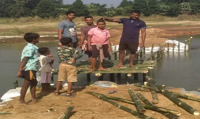 ଗ୍ରିନ୍‌ ଷ୍ଟାର ପକ୍ଷରୁ ଅସ୍ଥାୟୀ ପୋଲ ନିର୍ମାଣ