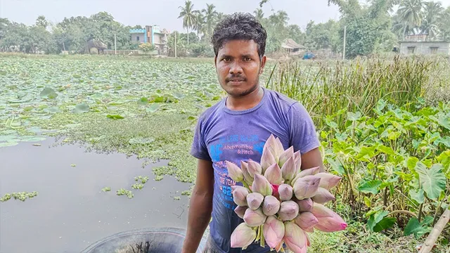 ପଦ୍ମଫୁଲ ଦେଇଛି ରୋଜଗାର, ପତ୍ର ବି ବିକ୍ରି ହେଉଛି, ମାସକୁ ଆୟ ୨୫ ହଜାର