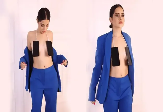 ଟପ୍‌ଲେସ୍‌ ହେଲେ ଉର୍ଫି, ନିନ୍ଦା କଲେ ପ୍ରଶଂସକ; ଫୋନ୍‌ ଓ ଚାର୍ଜର ପରିଧାନ କରି ପୋଷ୍ଟ୍‌ କଲେ ଭିଡିଓ