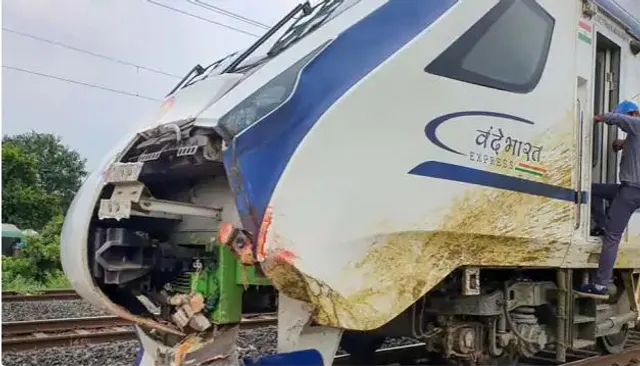 ବନ୍ଦେ ଭାରତ ଟ୍ରେନରେ ଗୋରୁ ଧକ୍କା ନେଇ ସରପଞ୍ଚମାନଙ୍କୁ ନୋଟିସ ପଠାଇଲା ରେଳ ସୁରକ୍ଷା ବଳ 