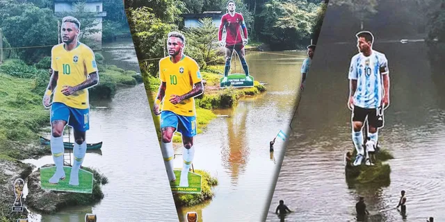 କେରଳରେ ନେମାର, ରୋନାଲ୍ଡୋ, ମେସିଙ୍କ ୪୦ ଫୁଟ୍‌ର କଟ୍‌ଆଉଟ୍‌