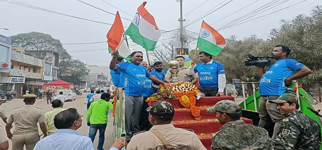 ଝାରସୁଗୁଡ଼ାରେ ପୁରୁଷ ହକି ବିଶ୍ବକପ ଟ୍ରଫିକୁ  ସ୍ବାଗତ