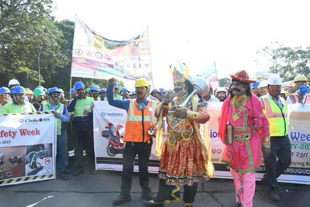 ବେଦାନ୍ତ ଆଲୁମିନିୟମ ପକ୍ଷରୁ ଝାରସୁଗୁଡ଼ାରେ ଜାତୀୟ ସଡ଼କ ସୁରକ୍ଷା ସପ୍ତାହ ପାଳିତ