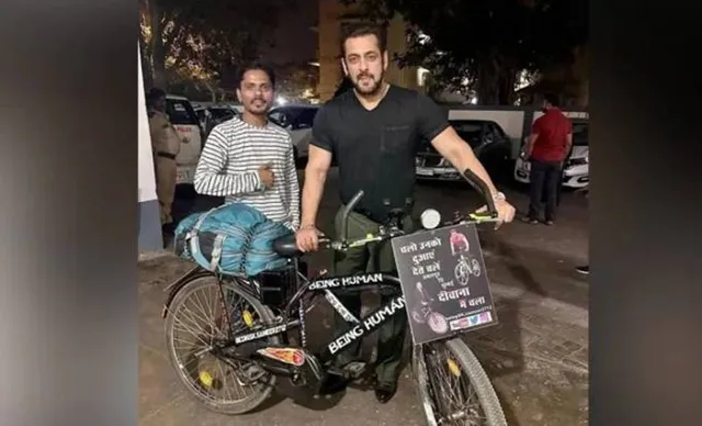 ଯନ୍ତ୍ରଣା ସହି ୧୧୦୦ କିମି ସାଇକେଲ୍ ଚଲାଇ ପହଞ୍ଚିଥିବା ପ୍ରଶଂସକଙ୍କୁ ଦେଖି ସଲମାନ କହିଲେ ଏଭଳି କଥା..