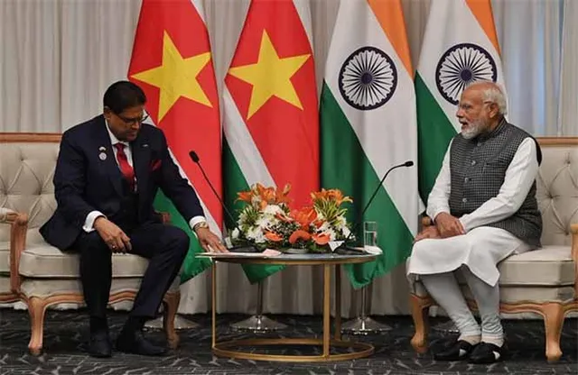 ସୁରିନାମ ରାଷ୍ଟ୍ରପତିଙ୍କ ସହ ପ୍ରଧାନମନ୍ତ୍ରୀଙ୍କ ବୈଠକ