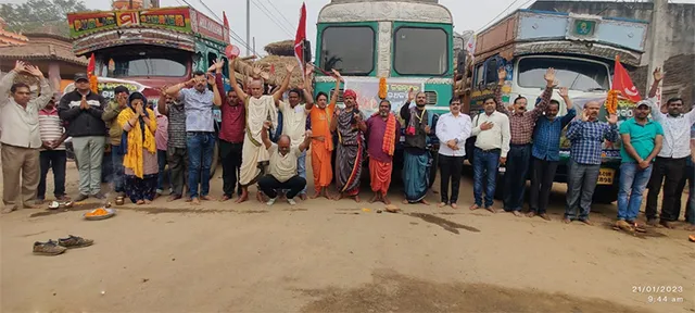 ମହାବୀର କ୍ଷେତ୍ରରୁ ଶ୍ରୀକ୍ଷେତ୍ର ଗଲା ପ୍ରଥମ ପର୍ୟ୍ୟାୟ ରଥକାଠ