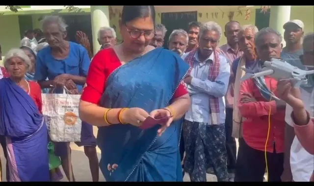 ଇତିହାସ ରଚିଲେ ସରପଞ୍ଚ: ଡ୍ରୋନ୍‌ରେ ଭିନ୍ନକ୍ଷମଙ୍କୁ ପହଞ୍ଚାଇଲେ ଭତ୍ତା