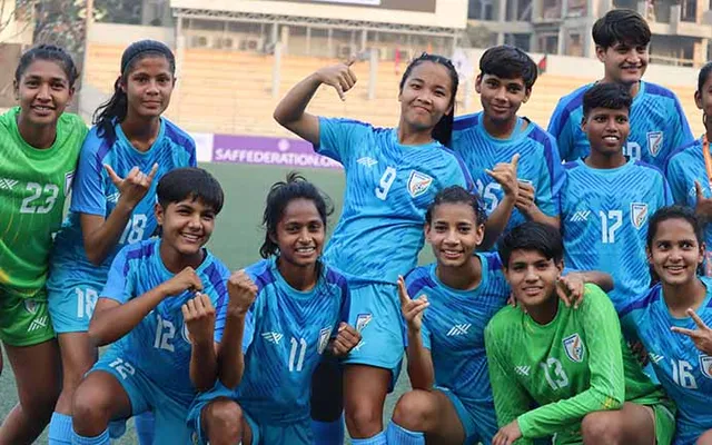 ୨୦ ବର୍ଷରୁ କମ୍‌ ସାଫ୍‌ ମହିଳା ଫୁଟବଲ୍ : ଭୁଟାନ ୦-୧୨ରେ ହାରିଲା, ବଡ଼ ବିଜୟରୁ ଭାରତର ଅଭିଯାନ