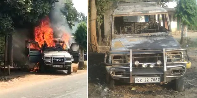 ୱେଲଡିଂ ଗ୍ୟାରେଜରେ ନିଆଁଲାଗି ଜଳିଗଲା ଗାଡ଼ି