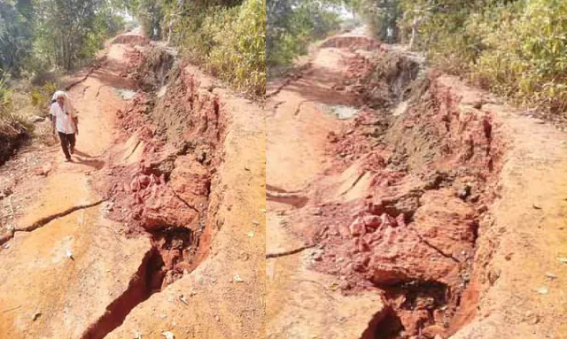 ଦୟାନଦୀ ଦକ୍ଷିଣ ପାର୍ଶ୍ବ ନଦୀବନ୍ଧ ଭୁଶୁଡ଼ିଲା