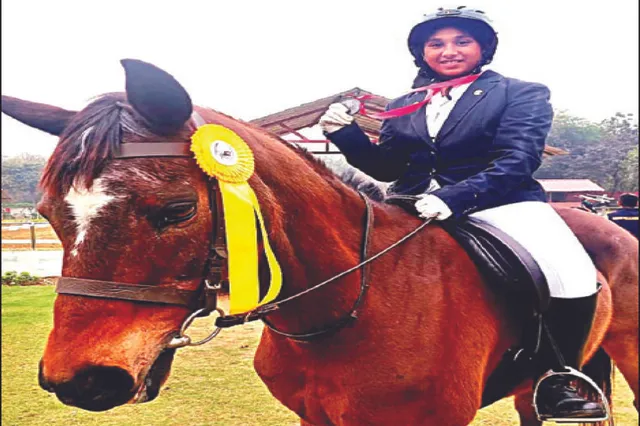 ରିଶିତାଙ୍କ ବିରଳ ସଫଳତା: ଅଶ୍ବଚାଳନା ପଦକ ଜିତିଲେ