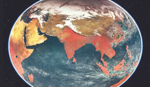 ମହାକାଶରୁ ଭାରତର ବିରଳ ଚିତ୍ର ଛାଡ଼ିଲା ଇସ୍ରୋ