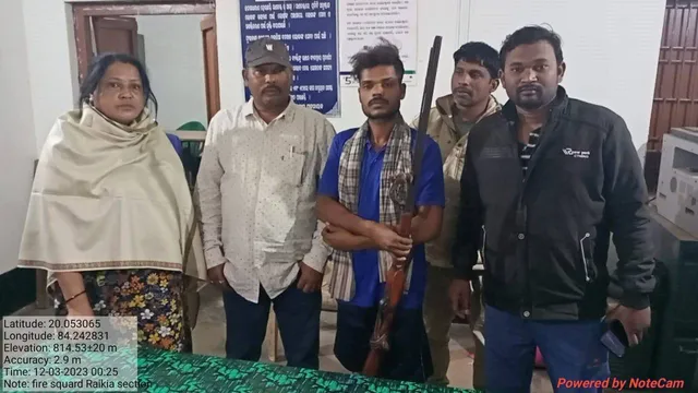 ଶିକାରୀ ଗିରଫ, ଦେଶୀ ବନ୍ଧୁକ ଜବତ