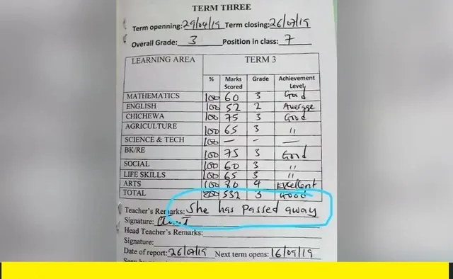 ଭଲ ନମ୍ବରରେ ଉତ୍ତୀର୍ଣ୍ଣ ହେବା ପରେ ପିଲାର ରିପୋର୍ଟ କାର୍ଡରେ ଶିକ୍ଷକ ଲେଖି‌ଥିଲେ ଏଭଳି କଥା...