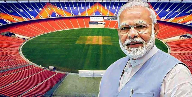 ମୋଦୀ ଷ୍ଟାଡିଅମ୍‌ରେ ମୋଦୀ