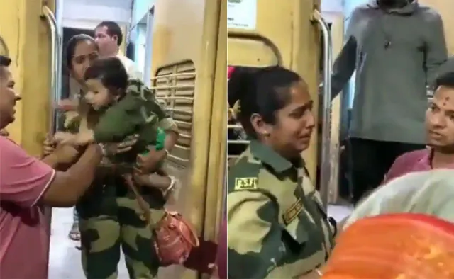 ୧୦ମାସର ସନ୍ତାନକୁ ଛାଡ଼ି ଦେଶର ସେବା ପାଇଁ ବାହାରୁଥିବା ବେଳେ ଭୋଭୋ ହୋଇ କାନ୍ଦୁଛନ୍ତି ମହିଳା ସୈନିକ