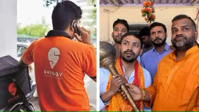 ମନ୍ଦିର‌ ପରିସରରେ ମାଂସ ଡେଲିଭରି ପାଇଁ ମନା କରିଥିବାରୁ ଚାକିରି ଗଲା, ସ୍ୱିଗି ବଏଙ୍କୁ ପୁଜାରୀ ସମ୍ମାନୀତ କରି ସେବୟତ କାମ ଦେଲେ