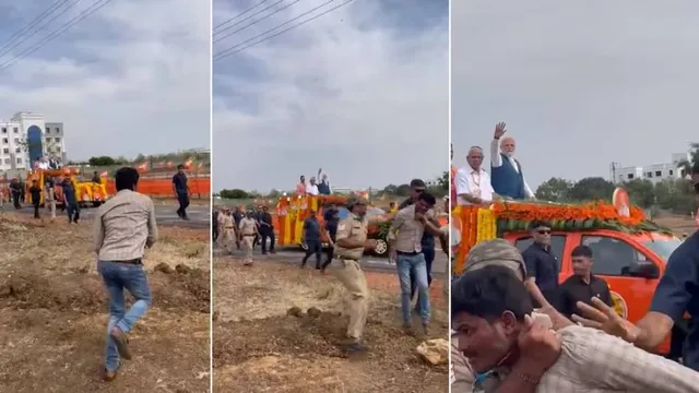 ପୁଣି ପ୍ରଧାନମନ୍ତ୍ରୀଙ୍କ ସୁରକ୍ଷାରେ ତ୍ରୁଟି, ରାଲି ସମୟରେ ମୋଦୀଜୀଙ୍କ ଆଡକୁ ଦୌଡ଼ି ଆସିଲେ ଯୁବକ