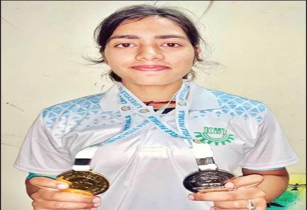 ସର୍ବଭାରତୀୟ ଅନ୍ତଃବିଶ୍ବବିଦ୍ୟାଳୟ ସାଇକେଲ୍‌ଚାଳନା, ସ୍ବସ୍ତିଙ୍କୁ ସ୍ବର୍ଣ୍ଣ