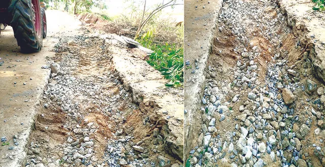 ତିନିଦିନ ବି ଗଲାନି ରାସ୍ତା ଢଳେଇ...