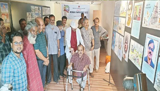 ବୁଦ୍ଧ ଆର୍ଟ ଗ୍ୟାଲେରିରେ ବିଶ୍ବ କାର୍ଟୁନିଷ୍ଟ ଦିବସ